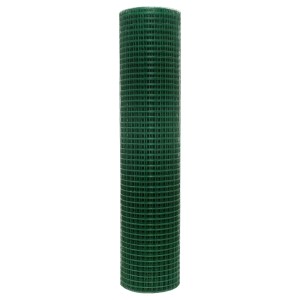 Grüner Volierendraht auf Rolle, 1x10m, 19x19mm Masche, 1,2mm Stahl. Ideal für Zaunbau & Kleintiergehege.