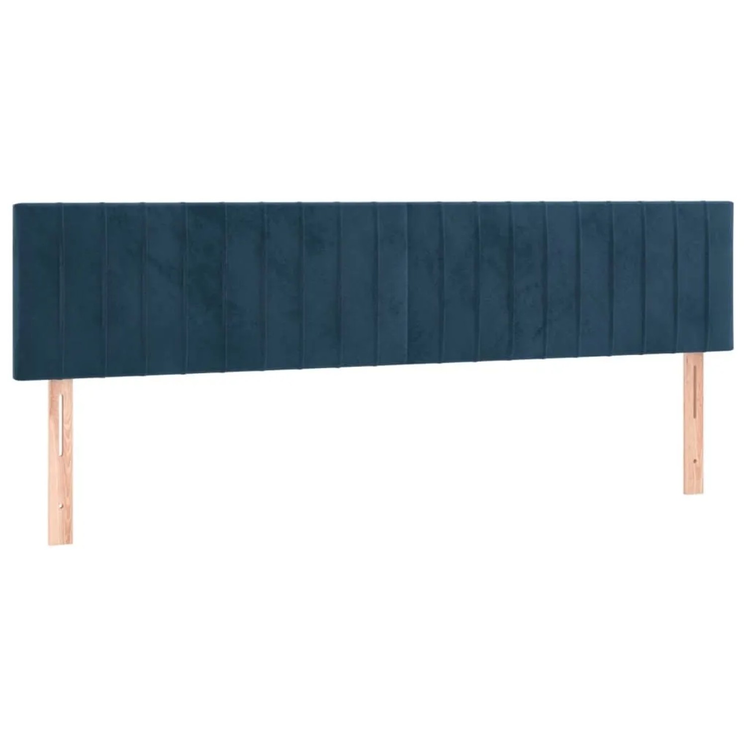 vidaXL Kopfteile 2 Stk Dunkelblau 100x5x78/88 cm Samt 346296