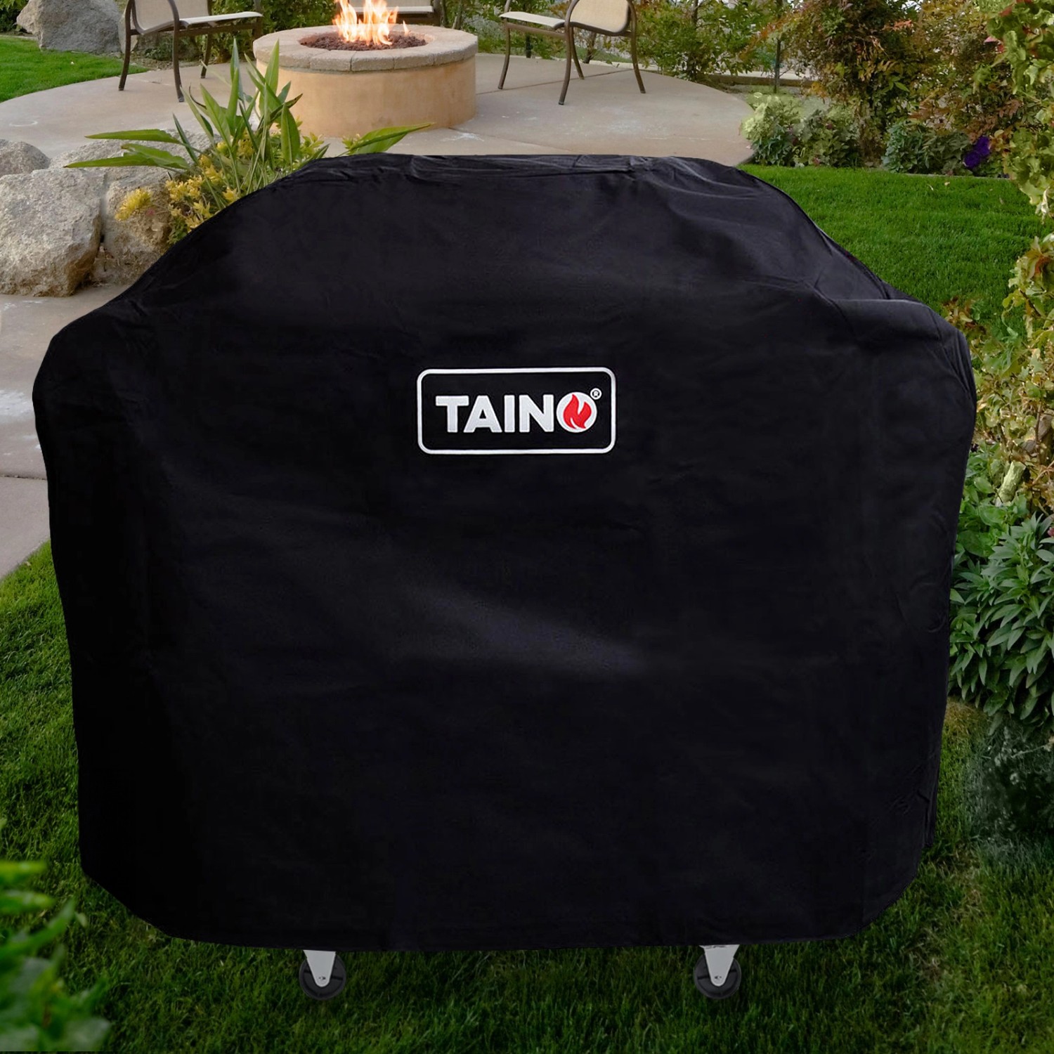 Taino Red Gasgrill 4+1 Set mit schwarzer Wetterschutzhaube