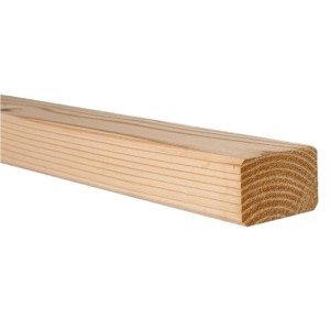 GartenLand Holz Unterkonstruktion 45 x 70 x 4000 mm Europäische Douglasie PEFC 4-Seitig Glatt Gehobelt Gerundete Kanten