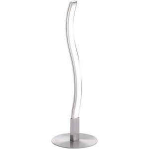 Moderne LED Tischleuchte Wave von Just Light aus Stahl, H: 30 cm. Design-Tischlampe mit warmweißem Licht.