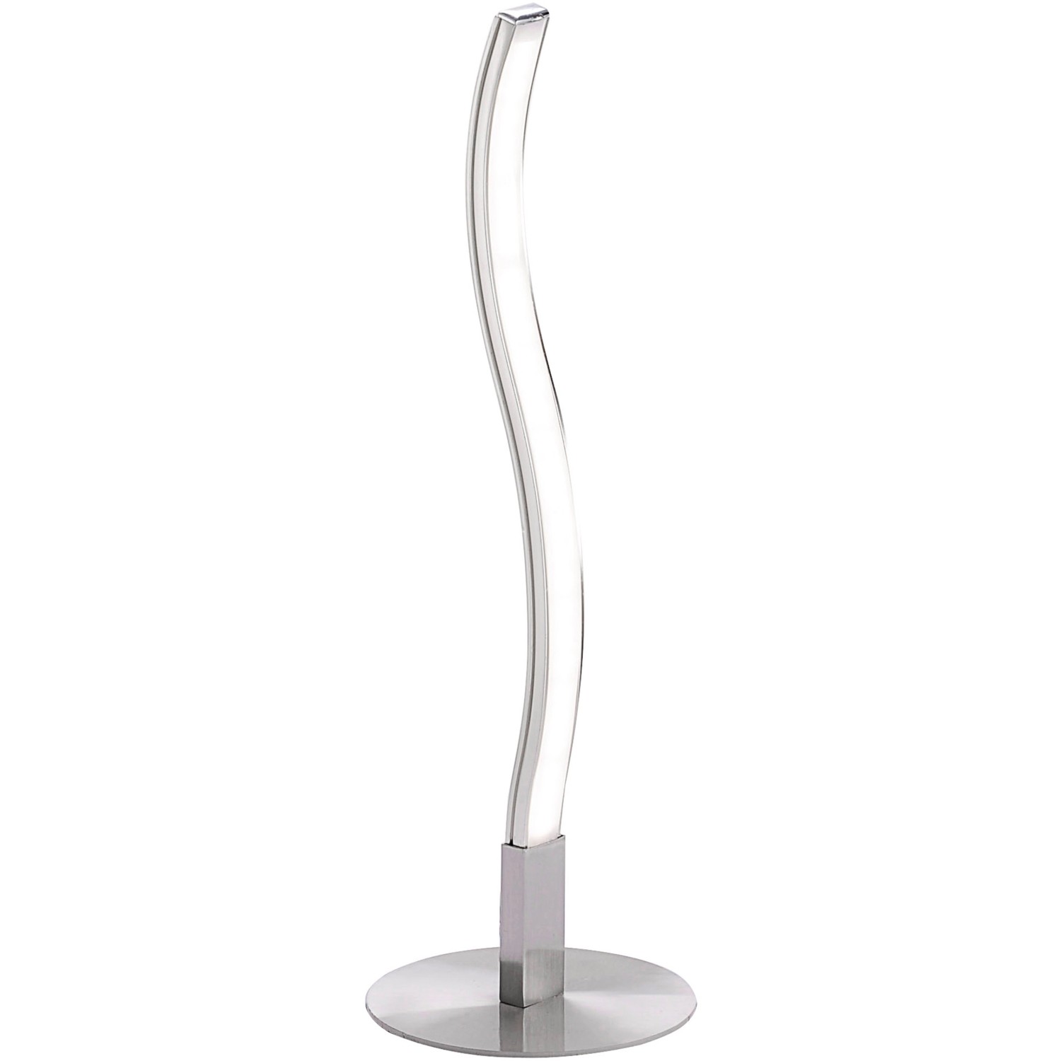 Just Light. LED Tischleuchte Wave Stahl H: 30 cm