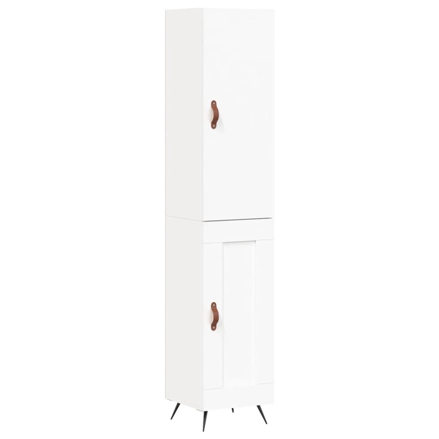 vidaXL Highboard Weiß 34,5x34x180 cm Holzwerkstoff 3199081