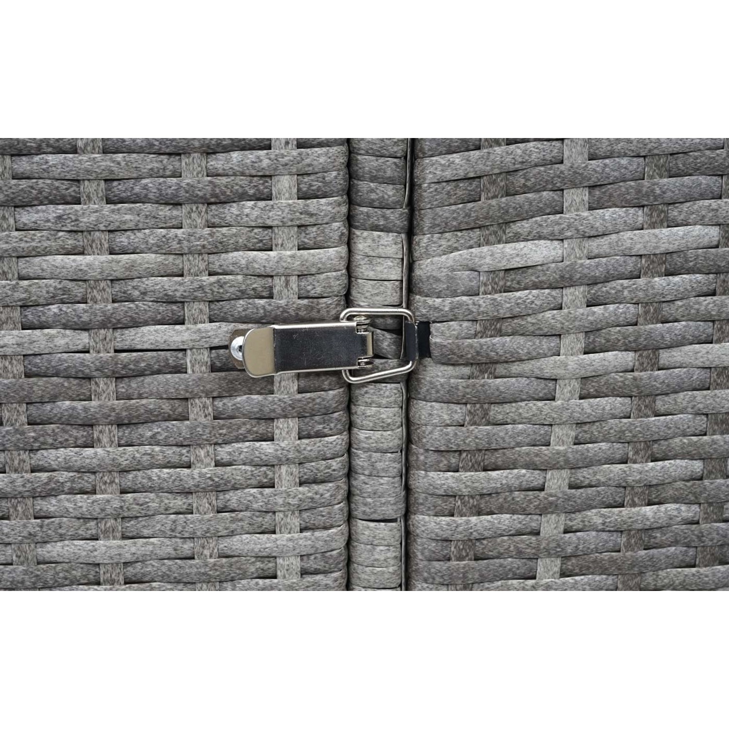 MCW 3er-Mülltonnenverkleidung E25 3x120l Grau 110x195x66cm_8