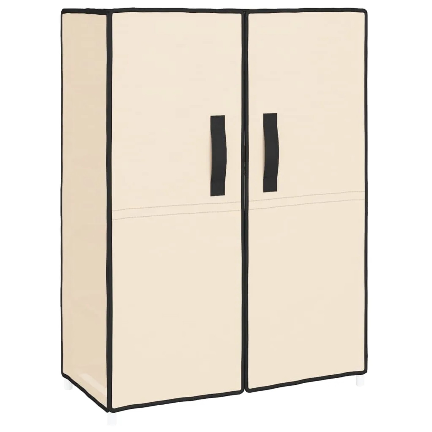 vidaXL Schuhschrank Creme 60x28x90 cm Stoff 337263