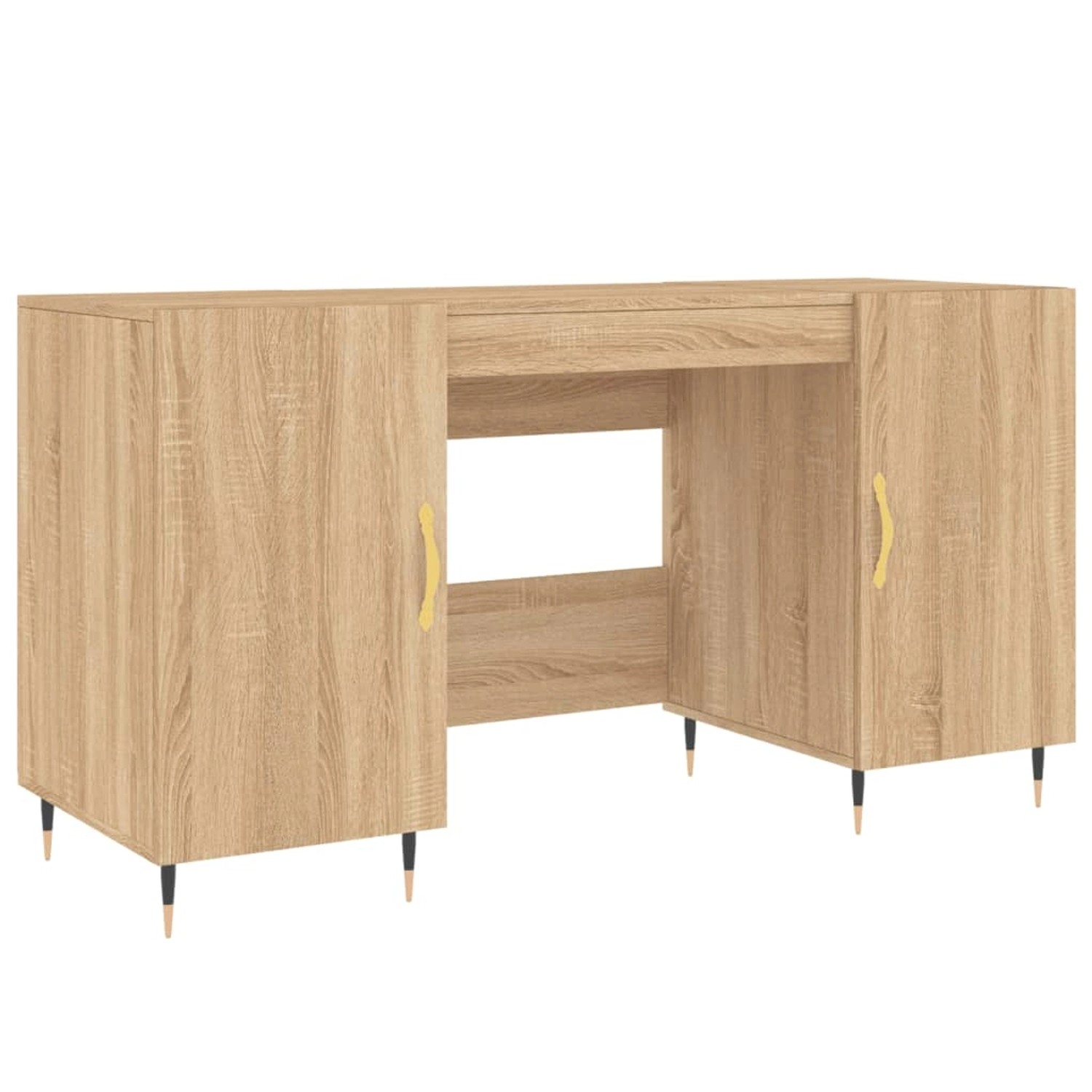 vidaXL Schreibtisch Sonoma-Eiche 140x50x75 cm Holzwerkstoff 829527 günstig online kaufen