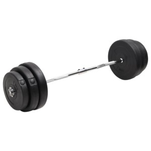 vidaXL Curlstange mit Gewichten 90 kg 3145022