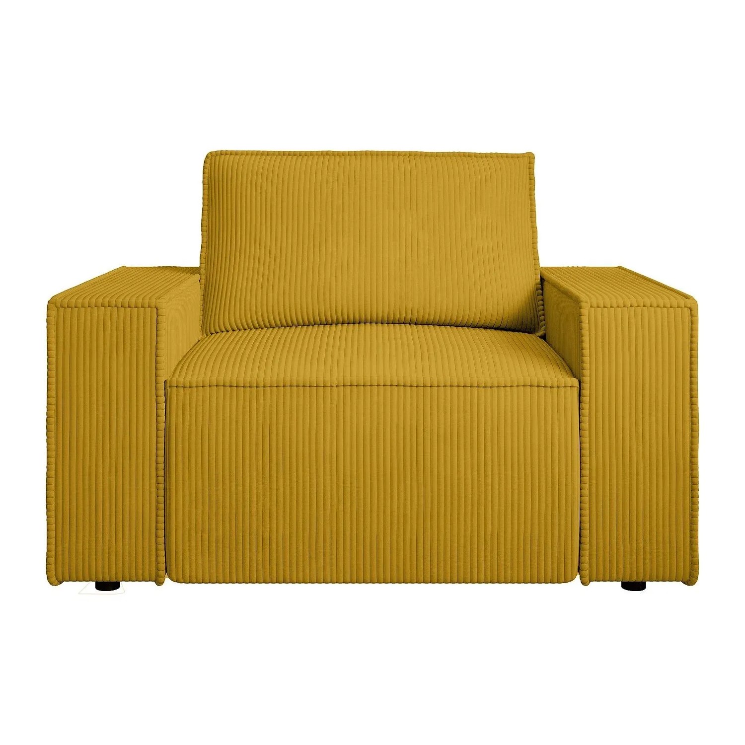 Vente-unique Sessel Mit Gerader Rückenlehne Amelia Gelb 120 cm