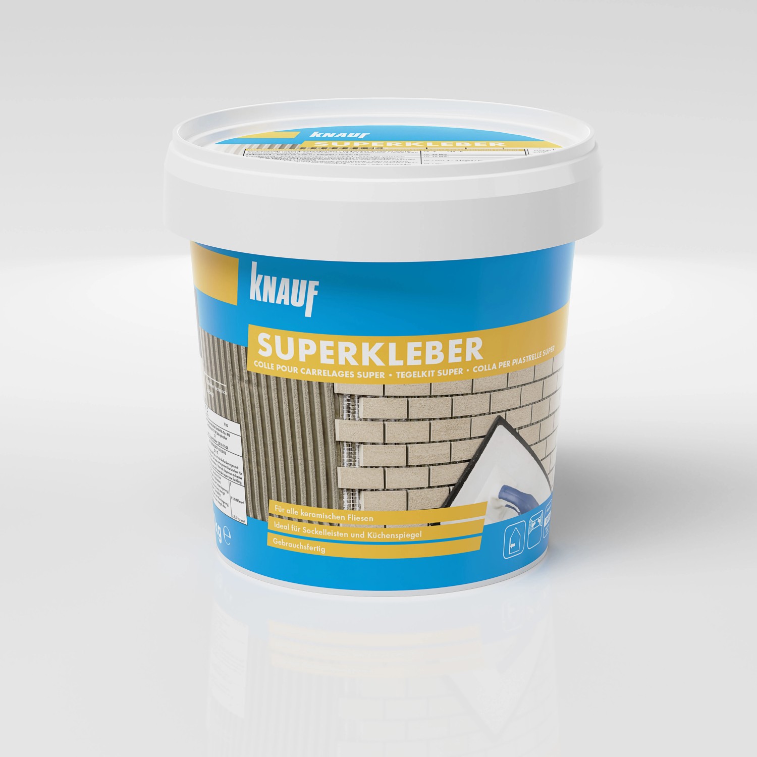 Knauf Fliesenkleber Superkleber Grau 1 kg