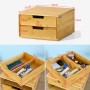 SoBuy Schubladenbox Aufbewahrungsbox Schreibtischorganizer 30x18x31cm Bambus FRG82-N_8