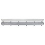 Graue E2 Elektro LED Feuchtraumleuchte Classic M 2x18W mit zwei Leuchtstoffröhren.
