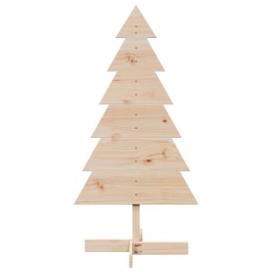 vidaXL Weihnachtsbaum Holz zum Schmücken 120 cm Massivholz Kiefer 858189