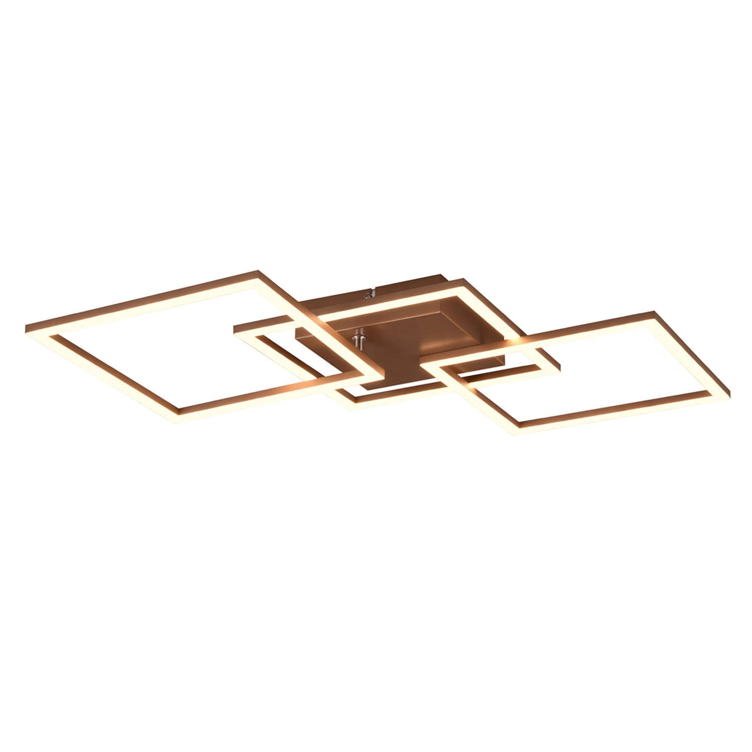 Reality LED-Deckenleuchte Trail 1-flammig Coffee 52,6 cm x 52,6 cm