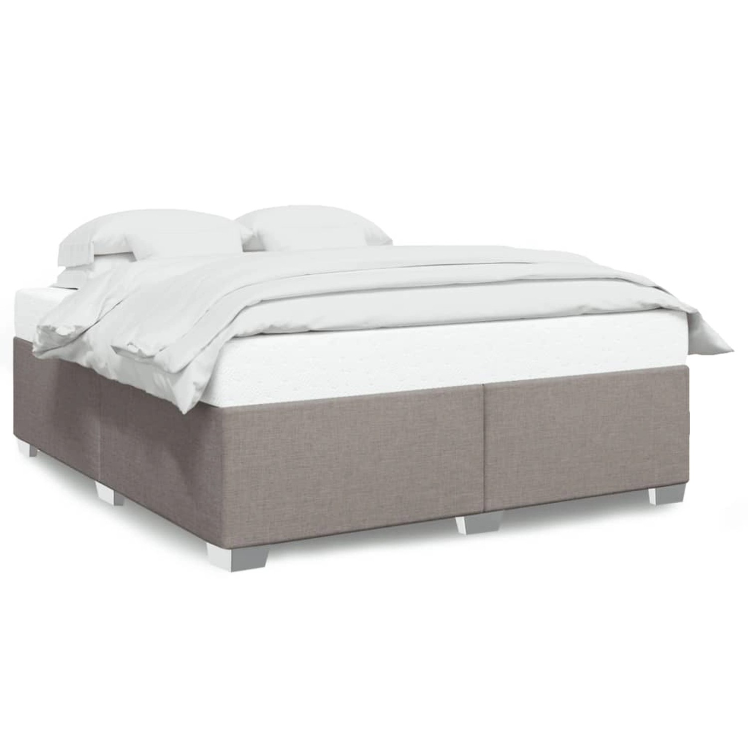 vidaXL Bettgestell ohne Matratze Taupe 180x200 cm Stoff2101095 günstig online kaufen