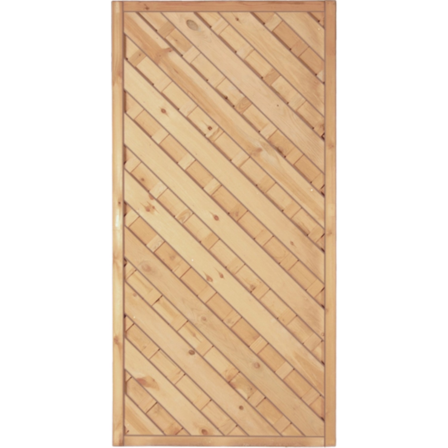 T & J Sichtschutzzaun Maxi-Diagonal-Serie 1 Grün 90 x 180 cm günstig online kaufen