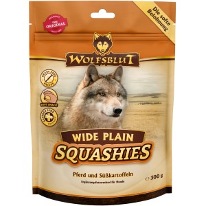 Wolfsblut Squashies Wide Plain Hundesnack mit Pferd & Süßkartoffel, getreidefrei, 300g.