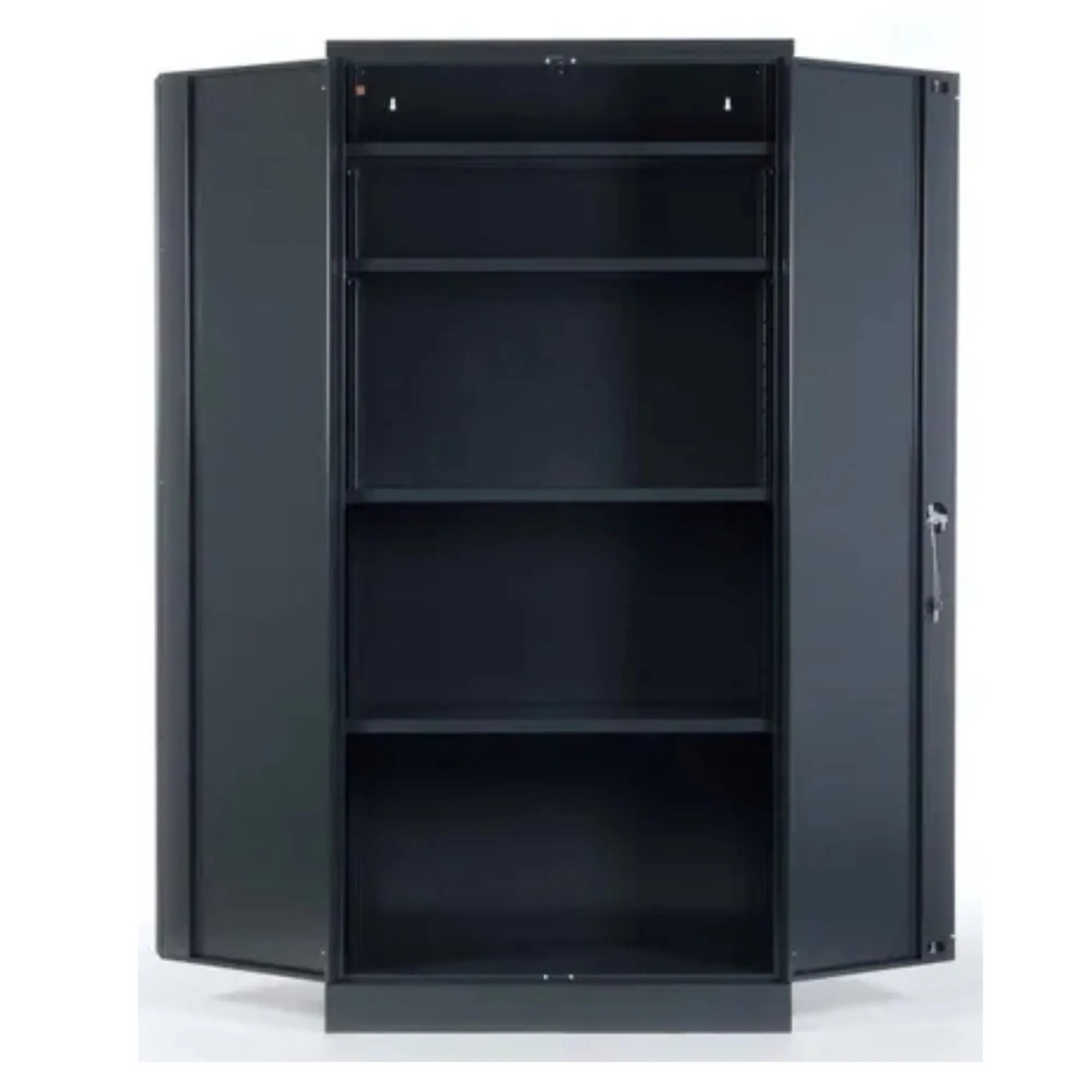 PROREGAL Stahlschrank Bee 10 Fachböden HxBxT 195 x 92 x 50 cm Verzinktes & Verstärktes Fachbodenmaterial Anthrazit & Anthrazit