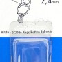 Conacord Kugelketten-Zubehör aus Messing, Ø 2,4 mm, Länge 29 mm, in Chromoptik.