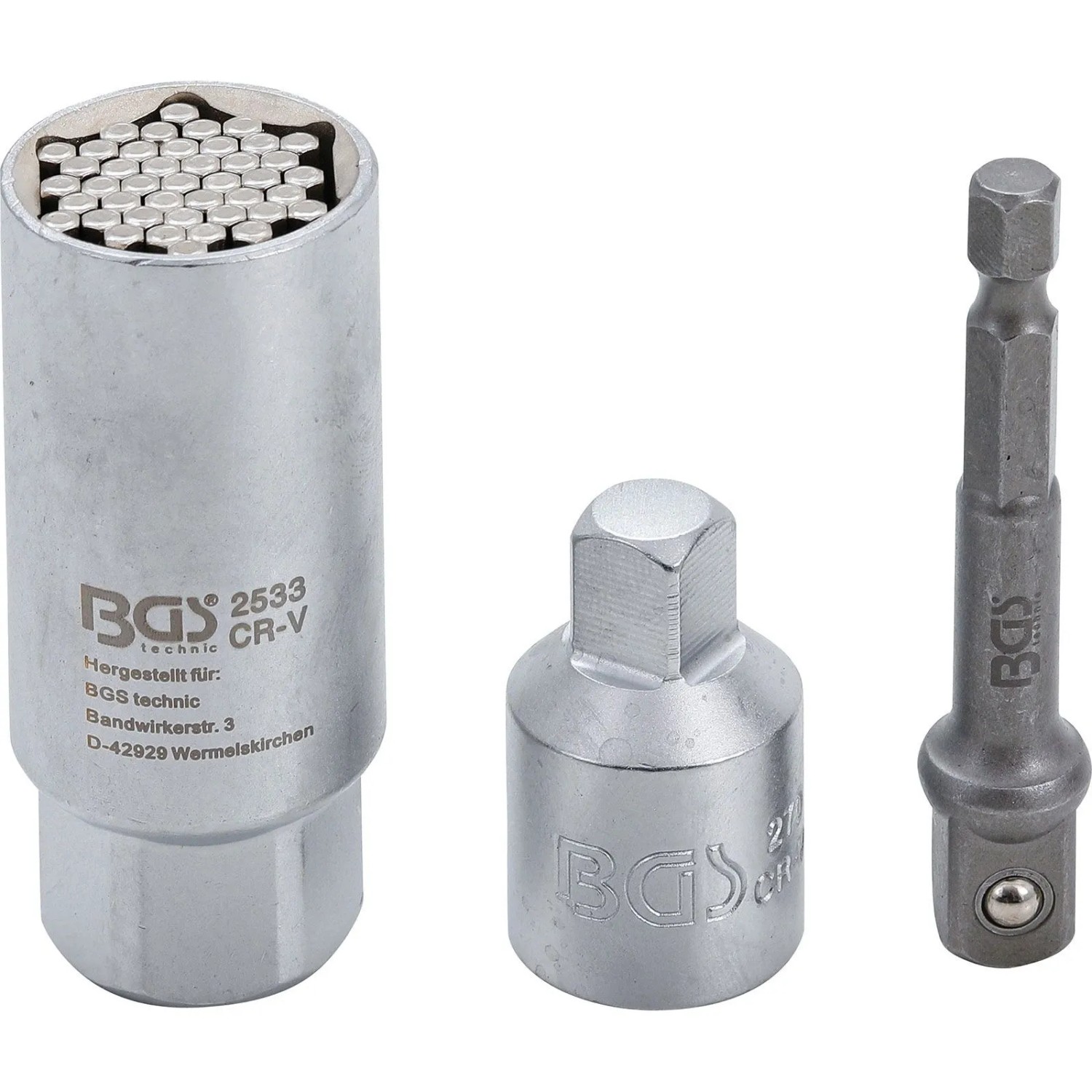 BGS Multi Einsatz Mit Mit Adapter Satz 10 Mm  3 8 Zoll  SW 9 21 Mm 3Tlg  92533