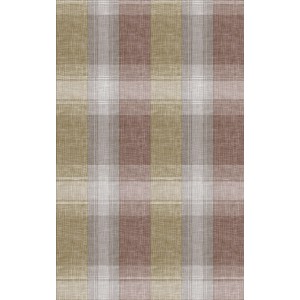 d-c-fix Tischbelag Bergamo Garbo Braun 138 cm mit braunem Karomuster.