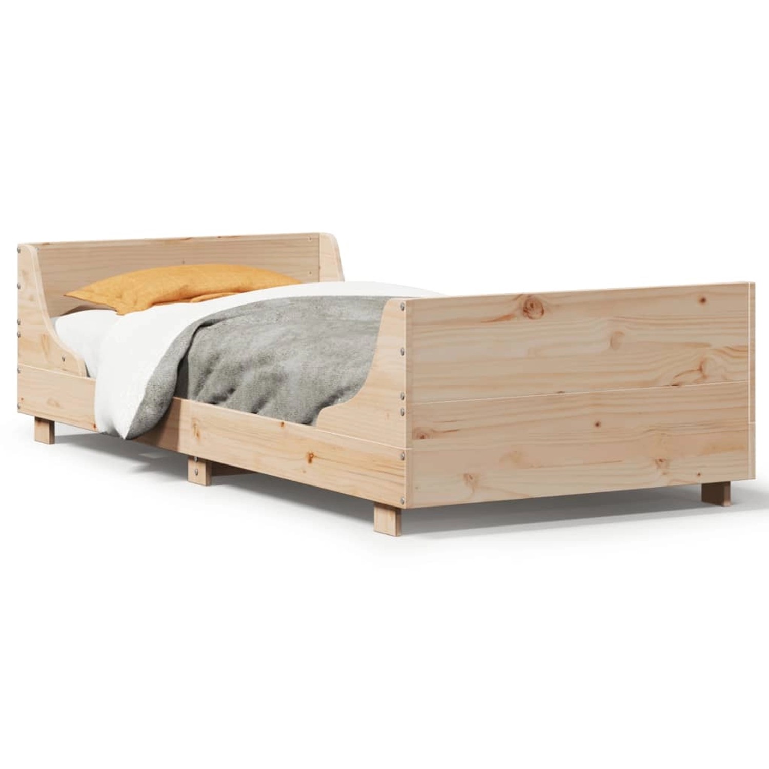 vidaXL Massivholzbett ohne Matratze 75x190 cm Kiefernholz2102052 günstig online kaufen