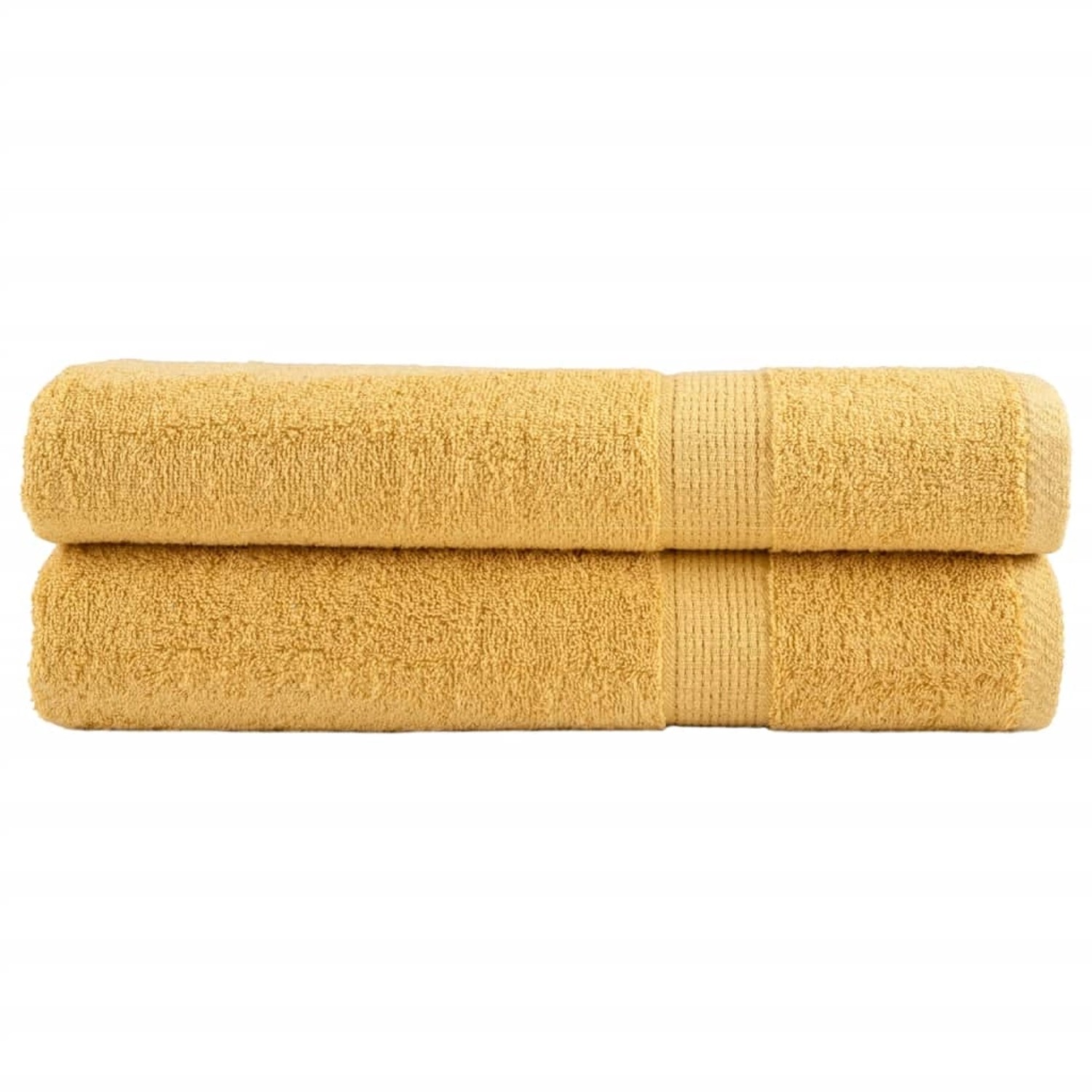 vidaXL Premium-Saunatücher 2 Stk Golden 80x200 cm 600 g/m2 Baumwolle