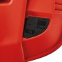 Detailaufnahme: Start/Stopp-Schalter des Einhell Akku-Rasenmähers GE-CM 36/350 Li M Kit.