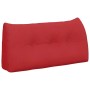 Rotes vidaXL Rückenkissen aus Stoff, 100x24x50 cm, mit Knopfheftung. Ergonomisches Kissen für Komfort.
