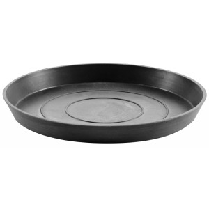Dunkelgrauer Ecopots Untersetzer, Ø 40 cm, für Innen- und Außenbereich.