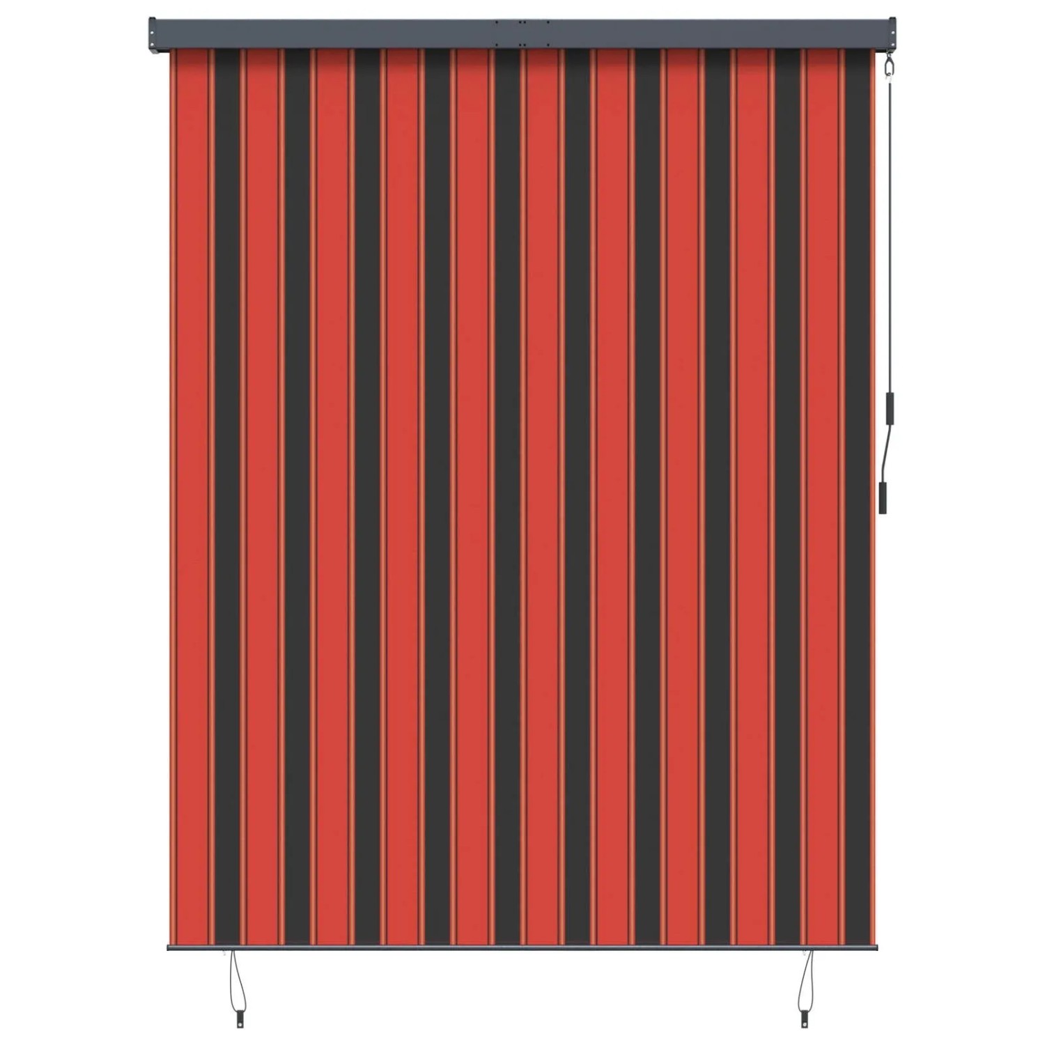 vidaXL Rollo Orange und Braun 220 x 250 cm Stoff und Aluminium 362098