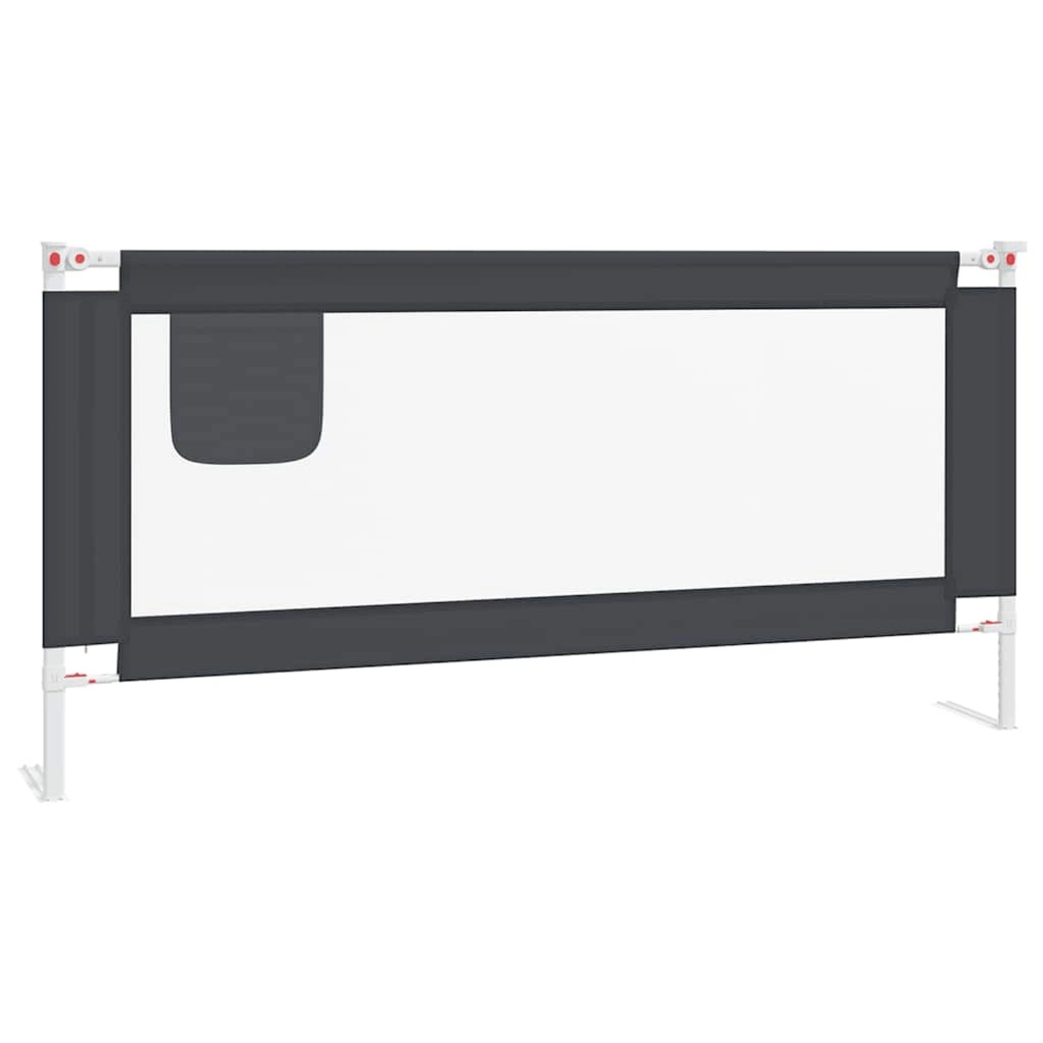 Thumbnail - vidaXL Kleinkindbettschutzgitter Dunkelgrau 190x25 Cm Stoff 862534