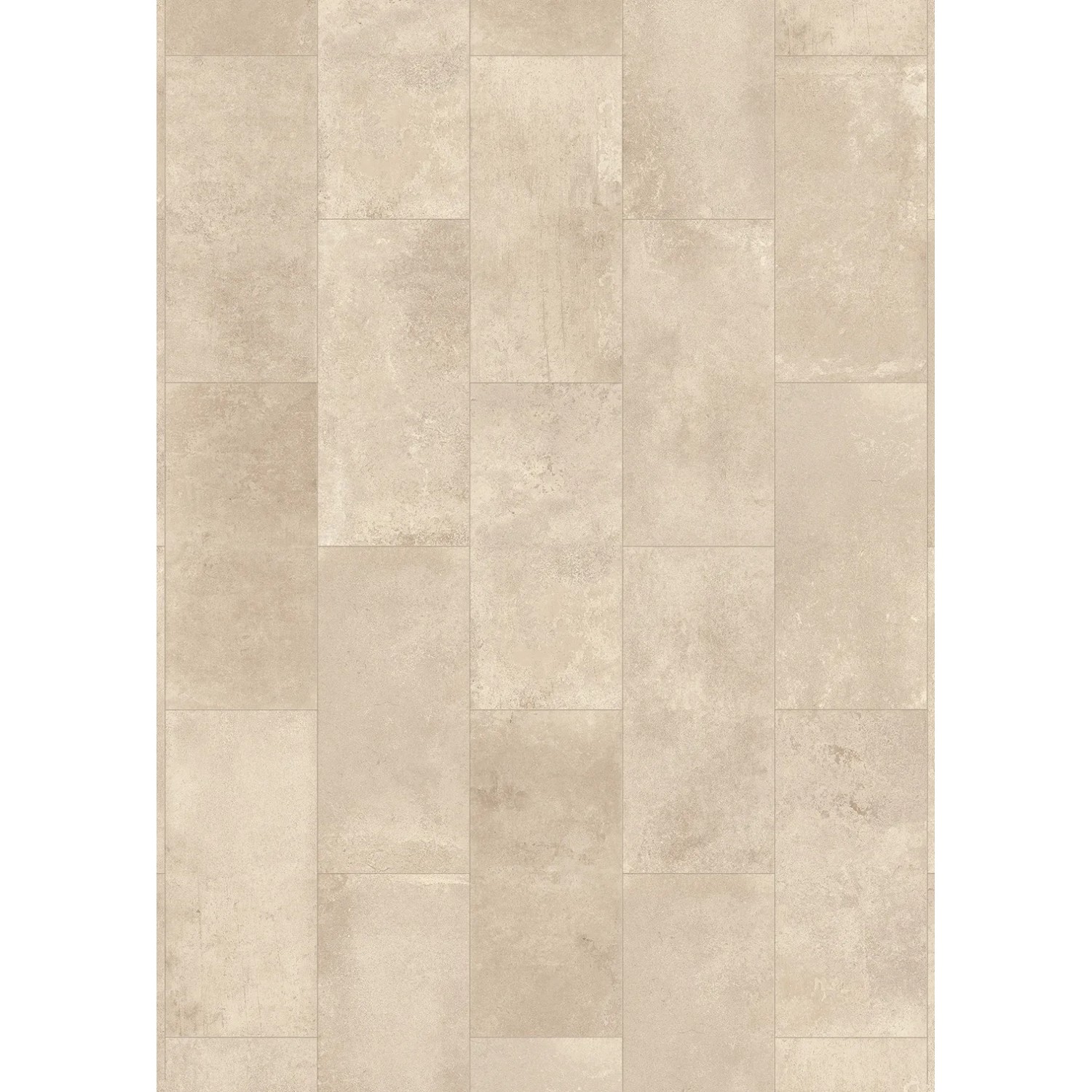 Beige Classen Laminat Visio Grande in Zementestrich Optik, wasserfest und mit Fugen.