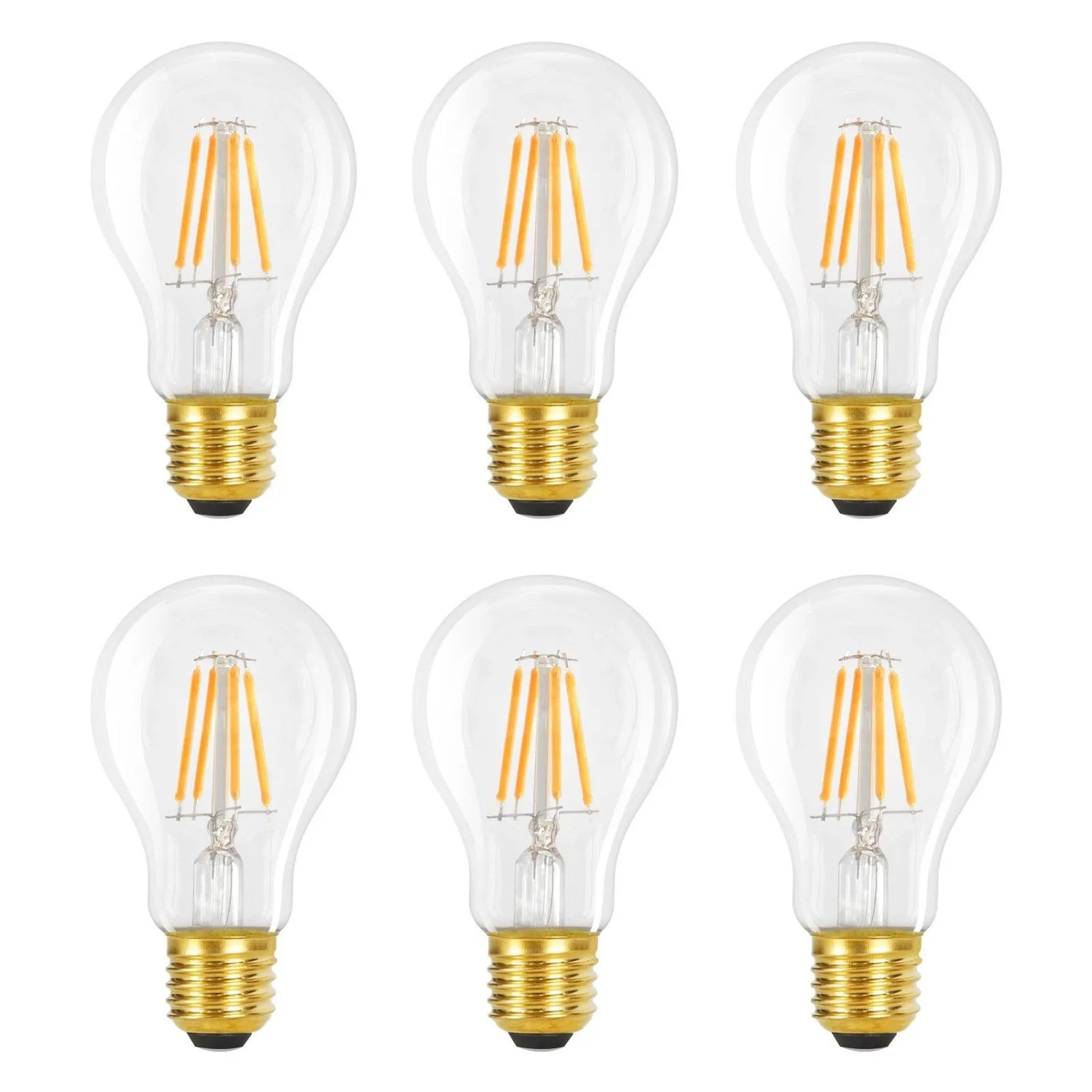 NETTLIFE LED Leuchtmittel aus Glas L11cm Transparent 2700K B6cm
