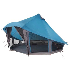 vidaXL Familien-Tipi-Zelt mit Dach Blau und Grau 508 x 470 x 300 cm 42000967