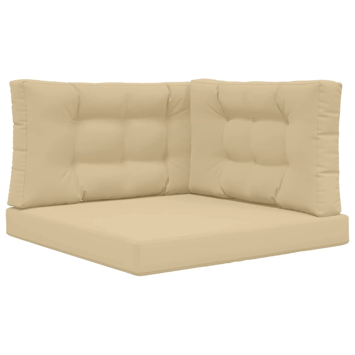 vidaXL Sofakissen für Draußen 3-Tlg Beige Polyester 900883