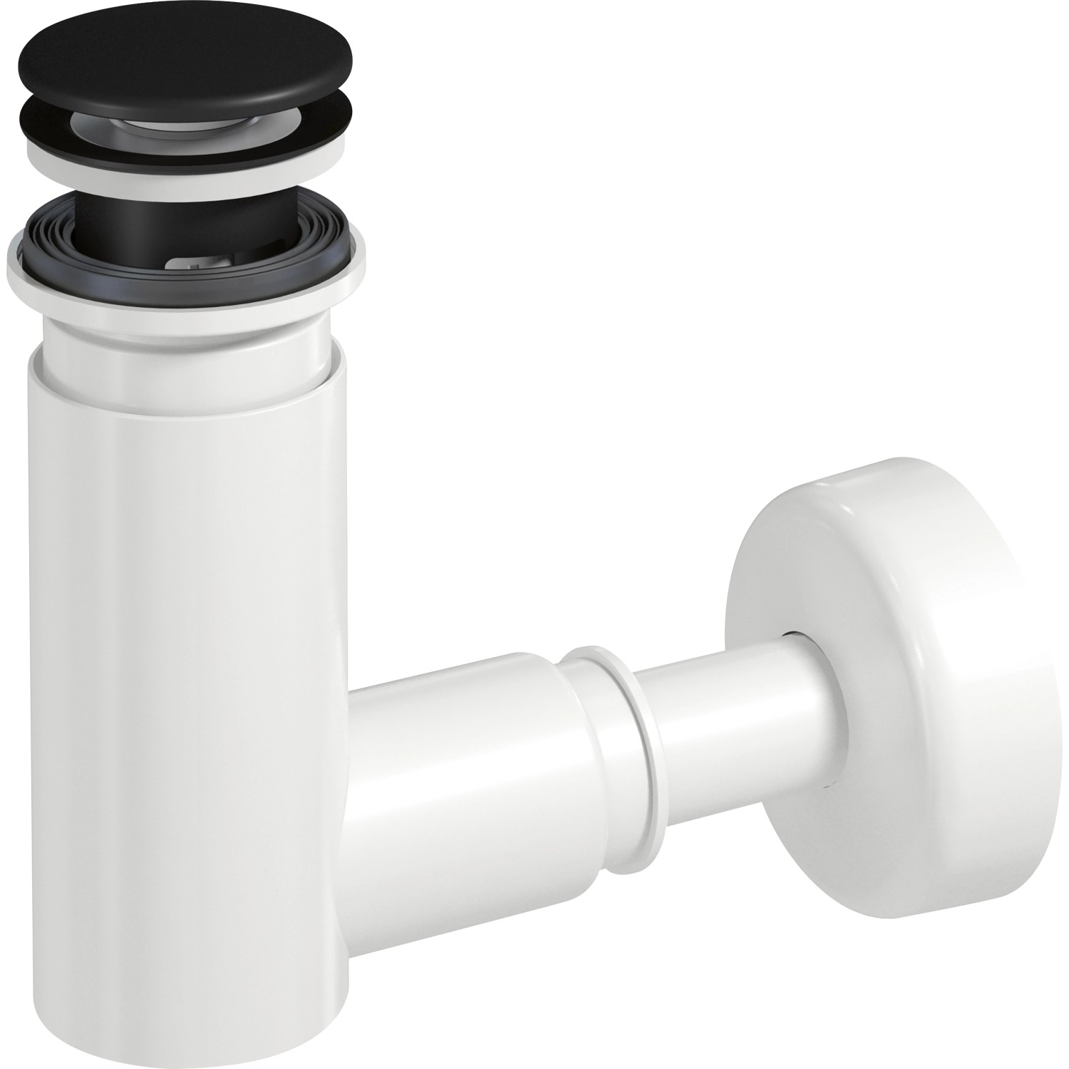 Prevex EasyClean Siphon Ø 40 mm / 32 mm mit Pop-Up-Ventil Schwarz günstig online kaufen