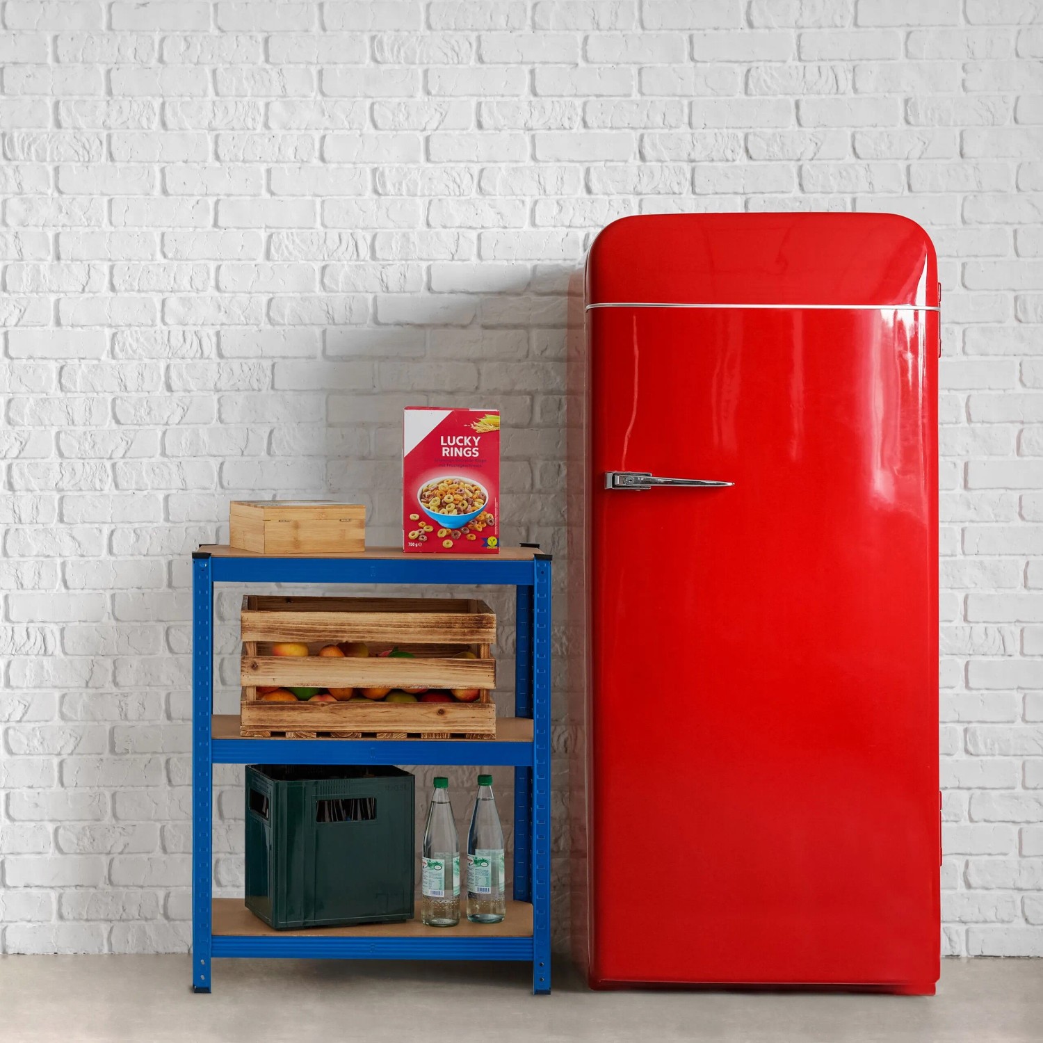 Relaxdays Schwerlastregal 5 Ebenen Stahl MDF Blau 180 cm x 70 cm x 30 cm Traglast 500 kg_5