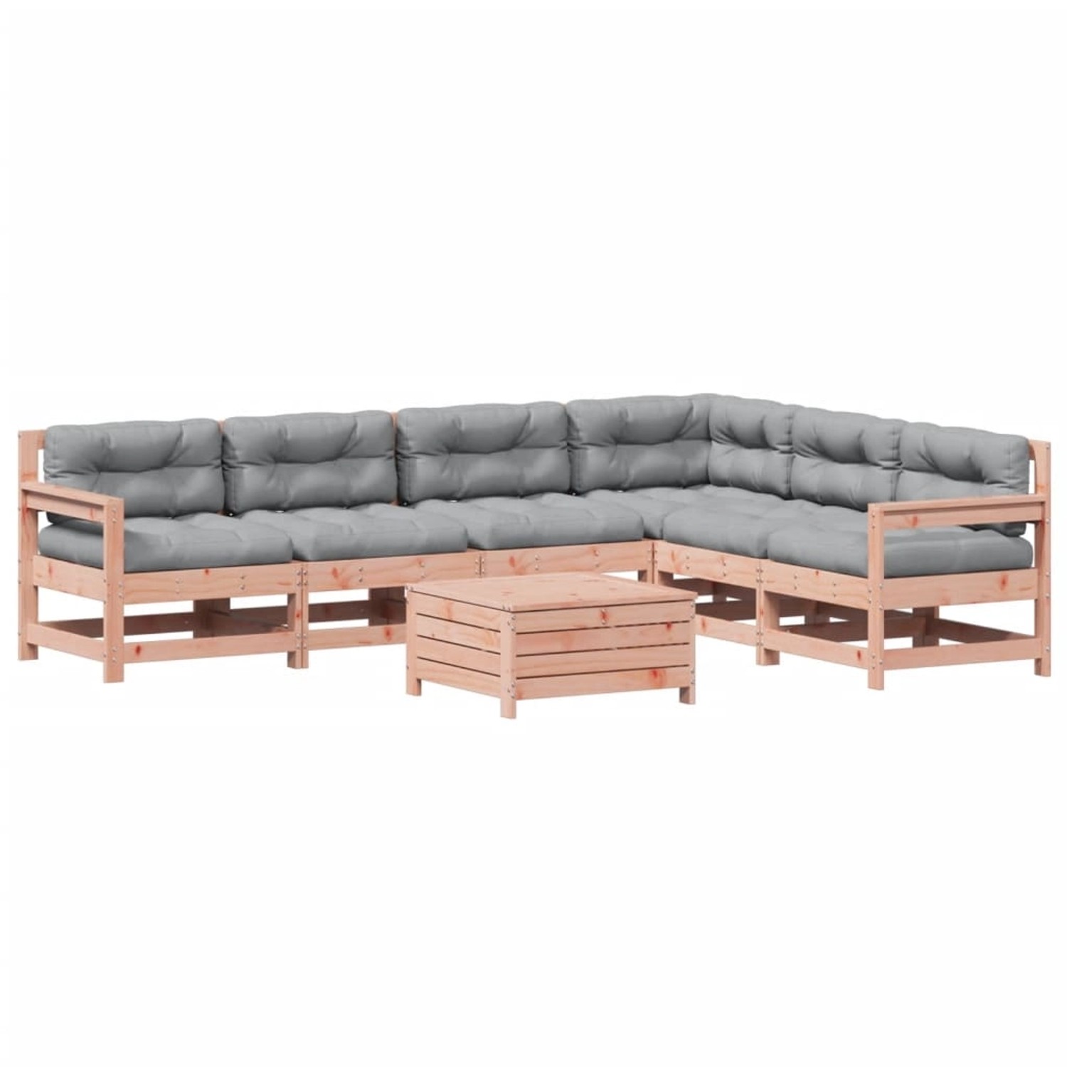 vidaXL 7-Tlg Garten-Lounge-Set mit Kissen Massivholz Douglasie 3250902 günstig online kaufen