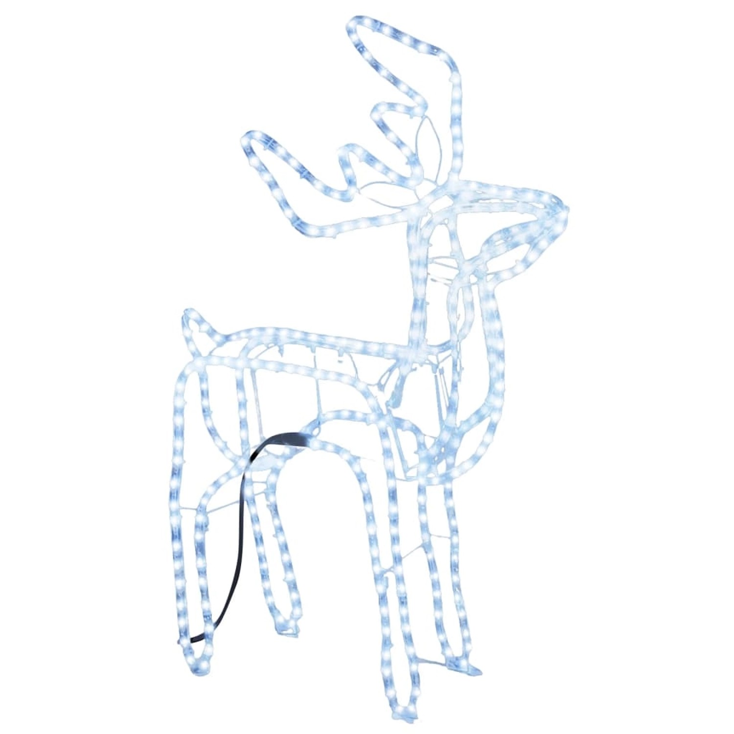 vidaXL LED-Silhouette Rentier Kaltweiß 76x42x87 cm 343302
