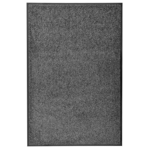 vidaXL Fußmatte Waschbar Anthrazit 60x90 cm 323416