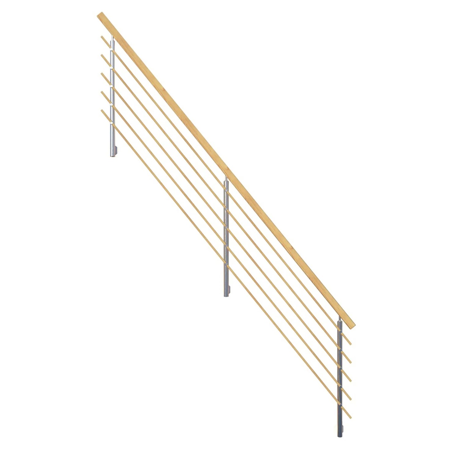 StarWood Design-Geländer-Holzrundstäbe Rechteckhandlauf Fichte günstig online kaufen