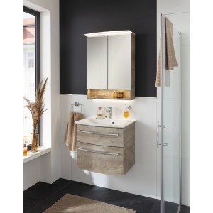 Fackelmann LED-Ambientebeleuchtung B.Style für 60 cm Spiegelschrank im Badezimmer.