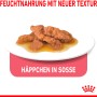 Royal Canin Nassfutter für Wohnungskatzen, Indoor Sterilised in Soße, 85g Portion.