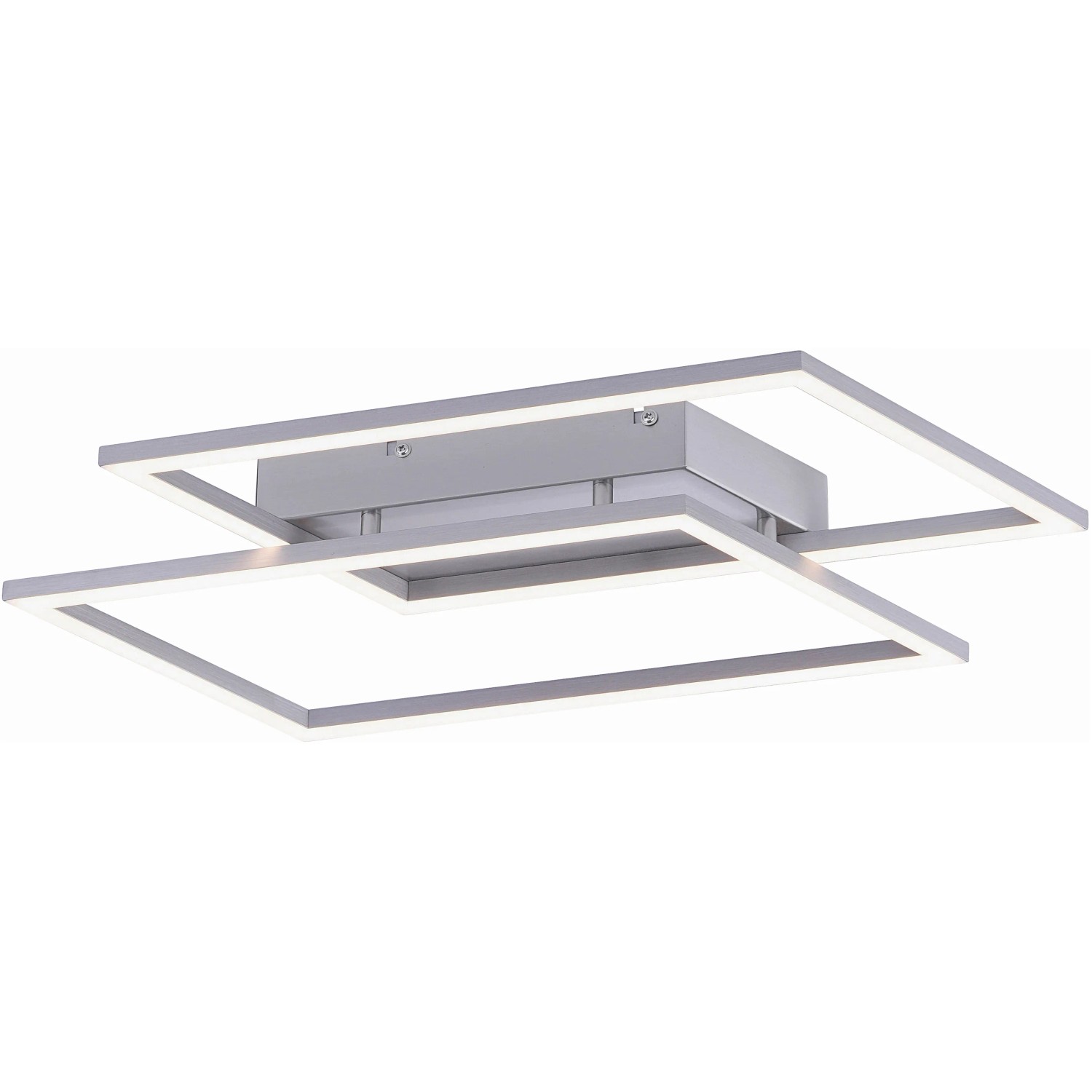 Moderne Paul Neuhaus LED-Deckenleuchte Inigo aus Stahl, 53,8x24,2cm, dimmbar.