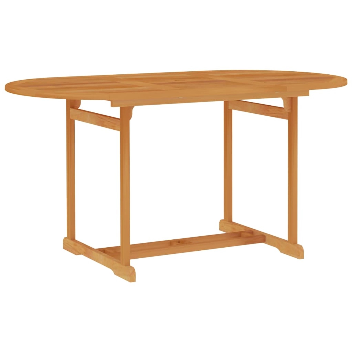 vidaXL Gartentisch 150x90x75 cm Teak Massivholz 315102