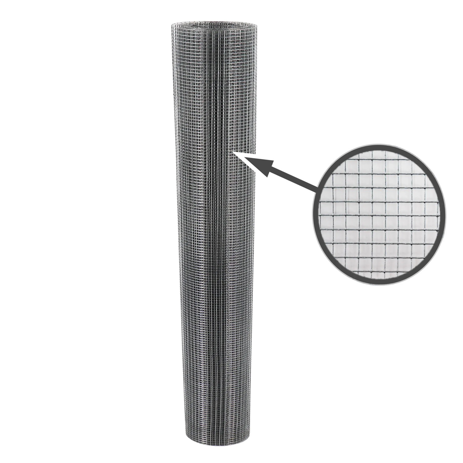 Aquagart Volierendraht, 10m Rolle, Maschenweite 6,3mm, verzinktes Drahtgitter für Zaunbau.