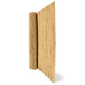 Gerollter Sol Royal SolVision S36 Schilf Sichtschutzzaun, hellbraun, aus Naturmaterial, witterungsbeständig für Zaunbau.