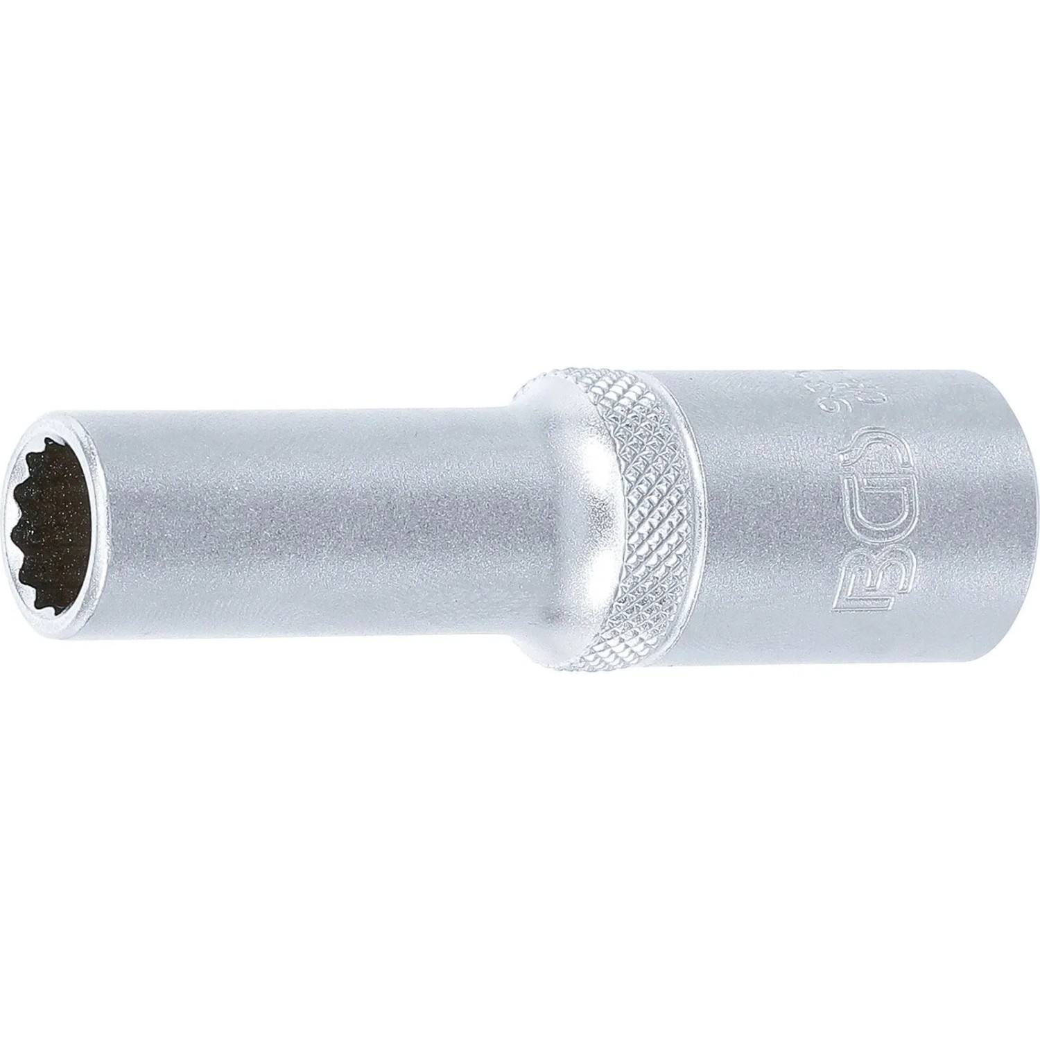 BGS Steckschlüssel Einsatz Zwölfkant Tief Antrieb Innenvierkant 12 5 Mm  1 2 Zoll  SW 11 Mm 9357