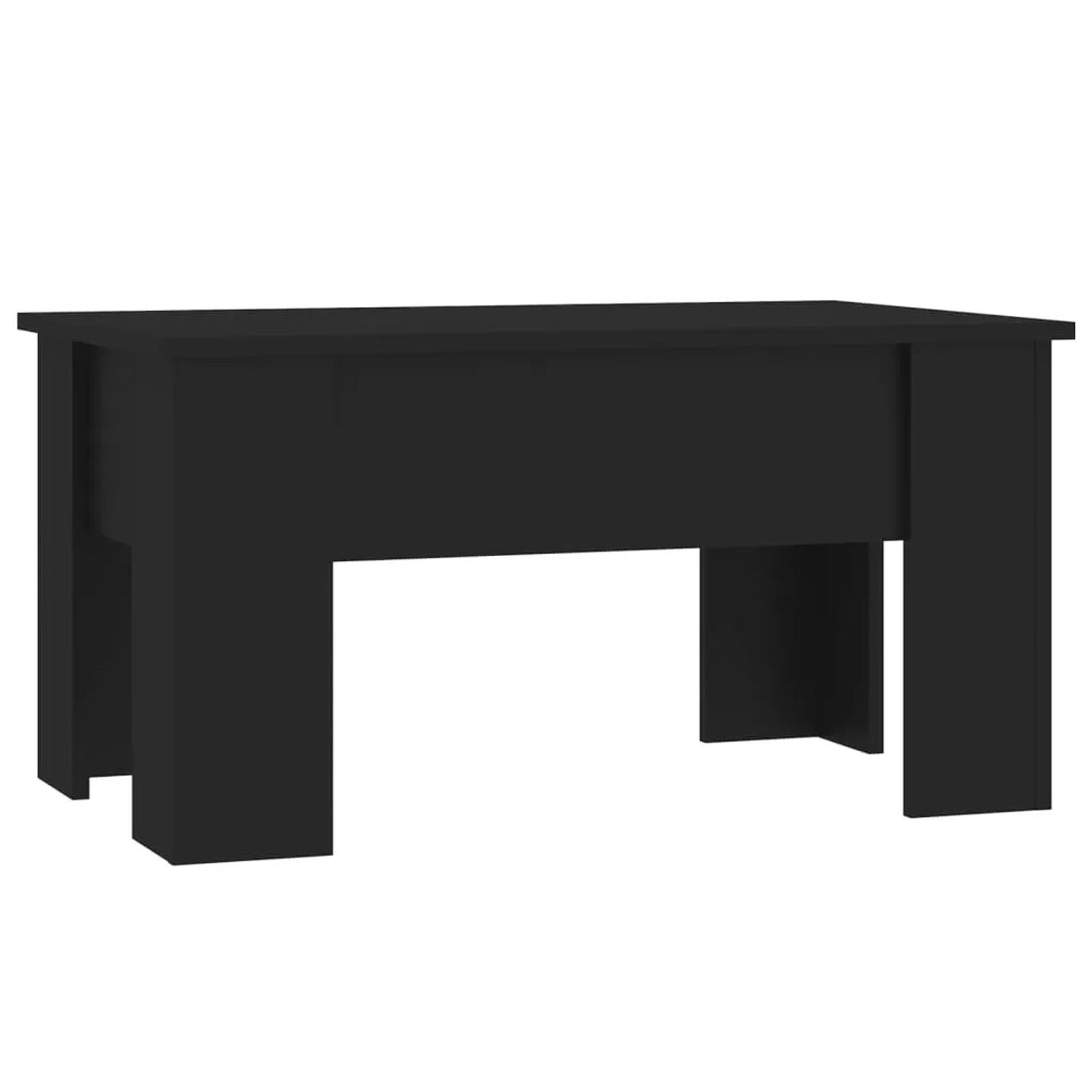 vidaXL Couchtisch Schwarz 79x49x41 cm Holzwerkstoff 809693