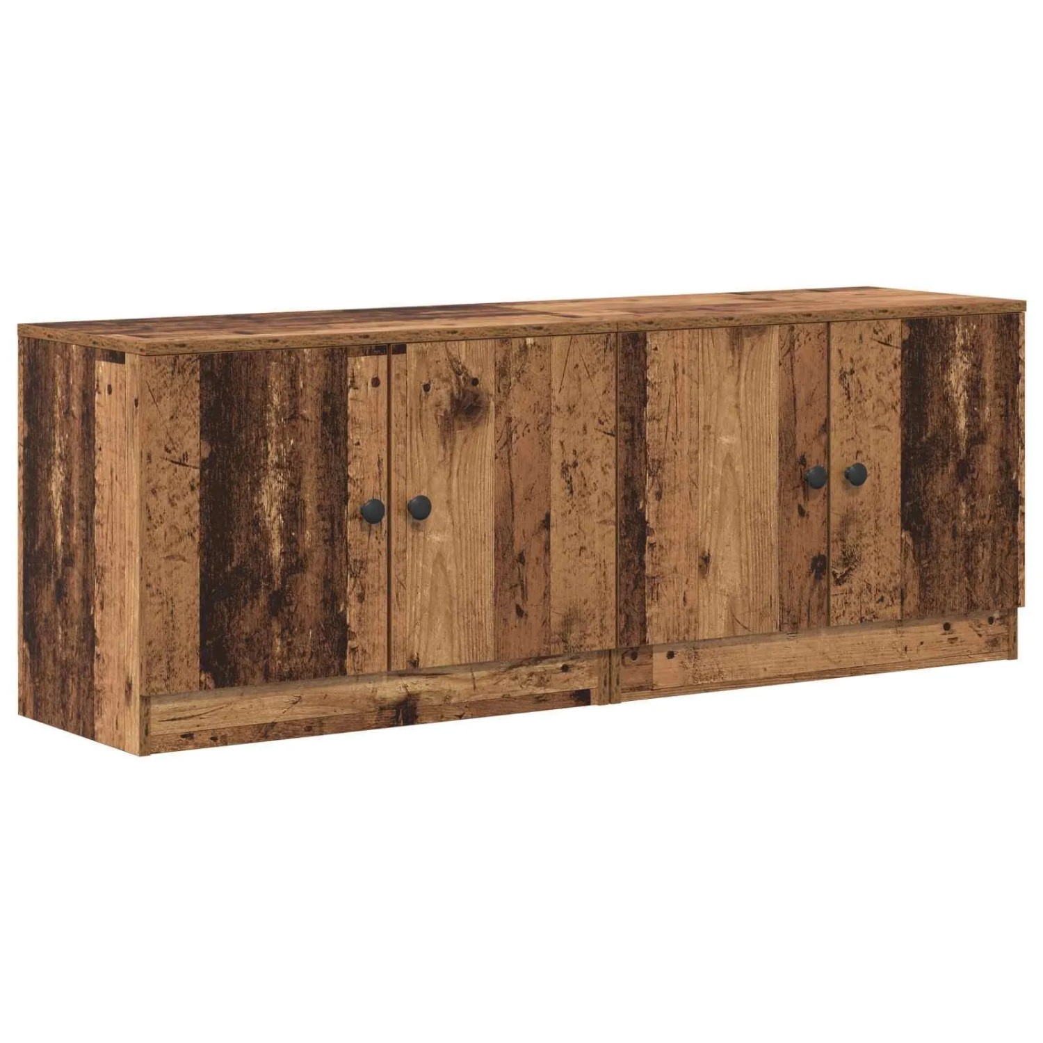 vidaXL Stauraum-Schranks für Hochbett 2 Stk Altholz 66 x 35 x 48 cm 893721